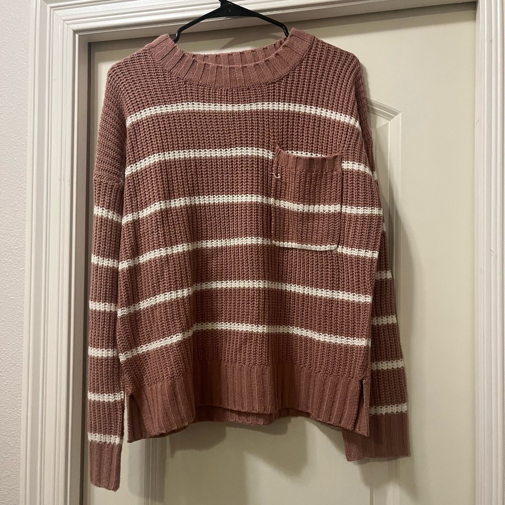 Pink Rose Dusty Pink Knit Sweater